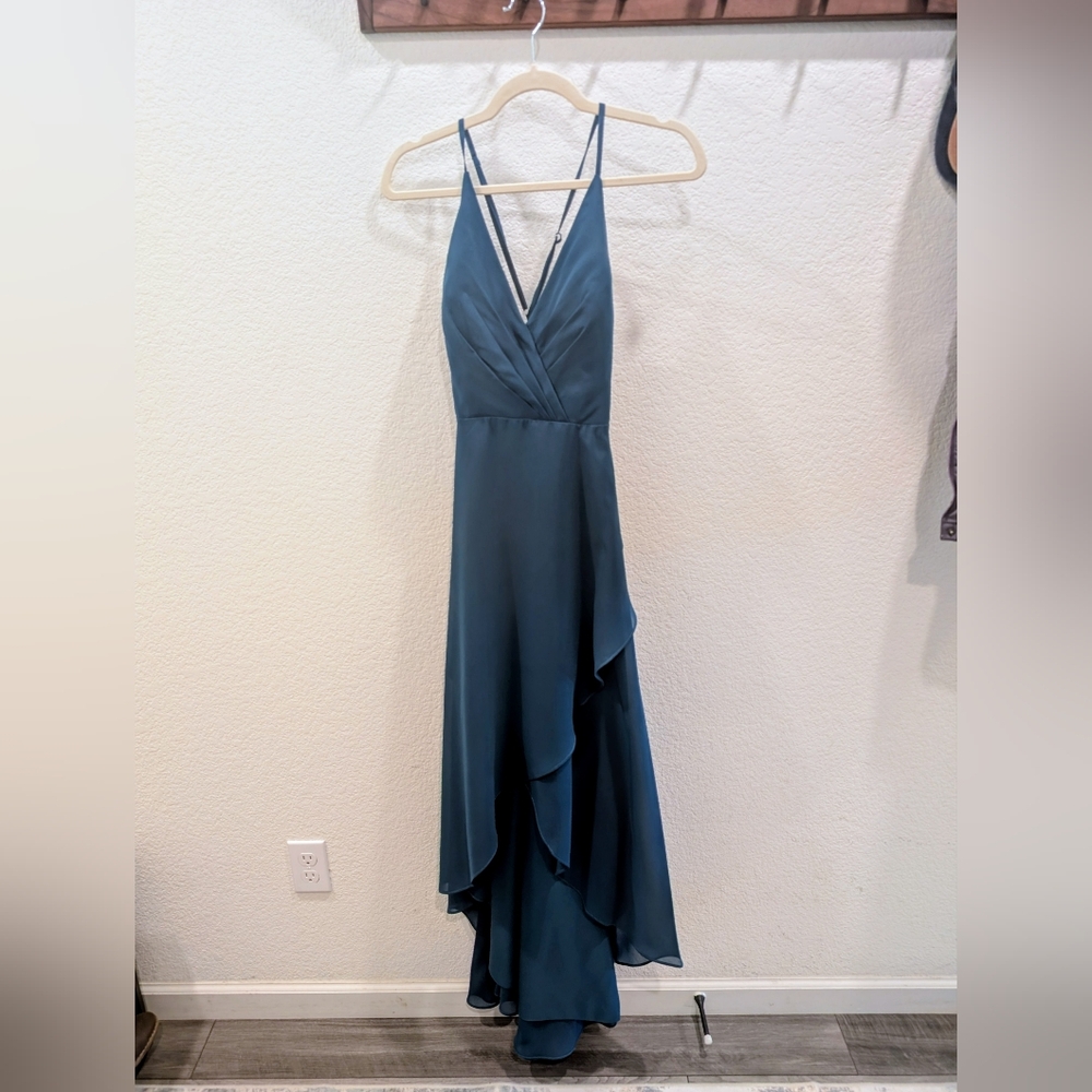 JJ's House Teal Bridesmaid Dress